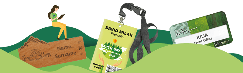 Badge nominativi ecologici