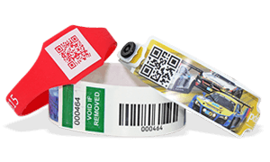 Braccialetti con codici a barre o codici QR