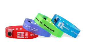 Braccialetti in vinile traslucido personalizzabili, 19 mm