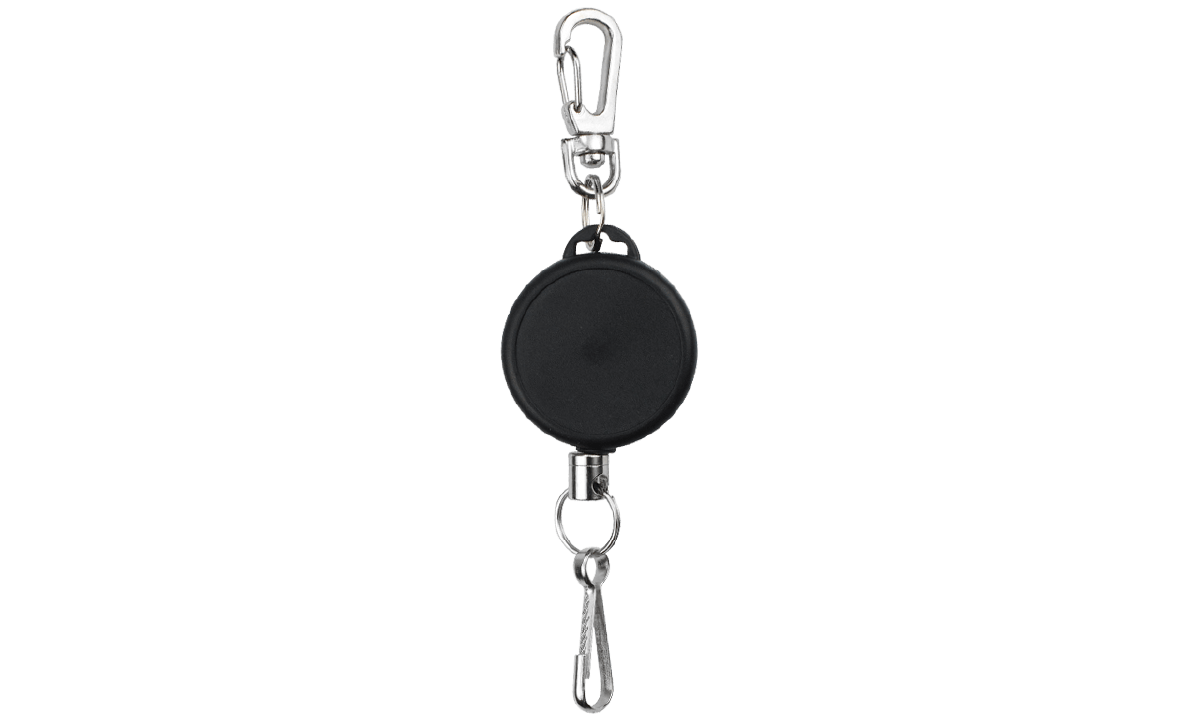 Porta badge retrattile in metallo per lo sport/sci