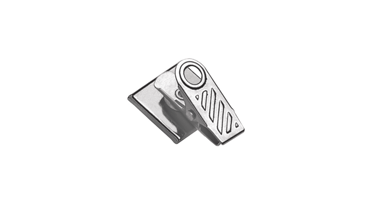 Clip in metallo sensibile alla pressione