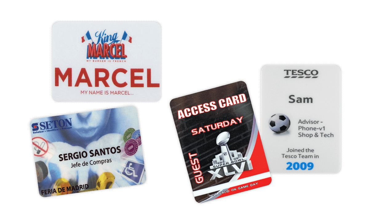 Badge per eventi 55x75 mm (PVC)