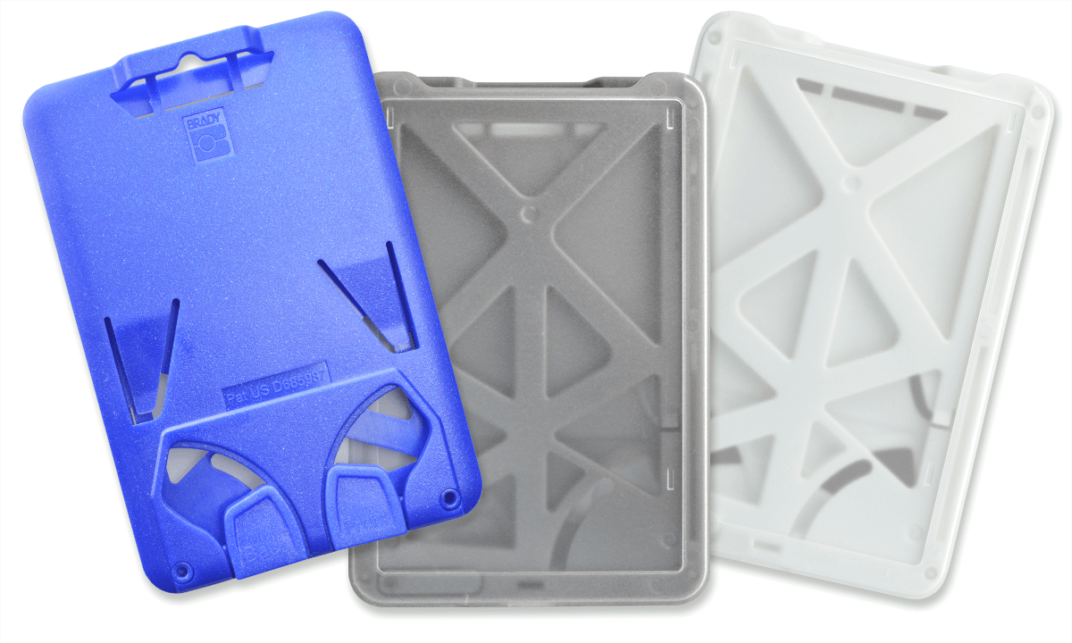 Portabadge B-Holder Verticale per tre tessere con dispositivo di scorrimento