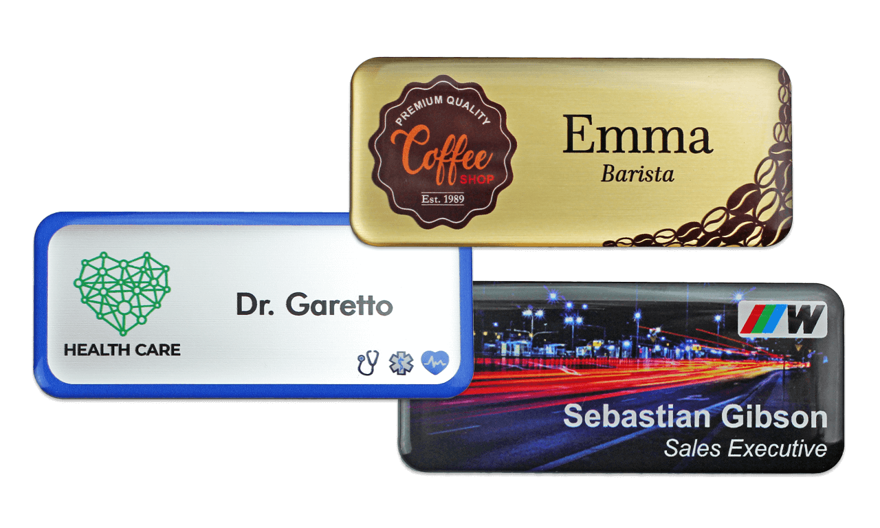 Targhetta portanome Impress premium, 75x32 mm