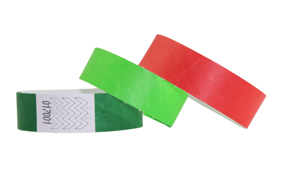 Braccialetti in Tyvek senza personalizzazione 19 mm