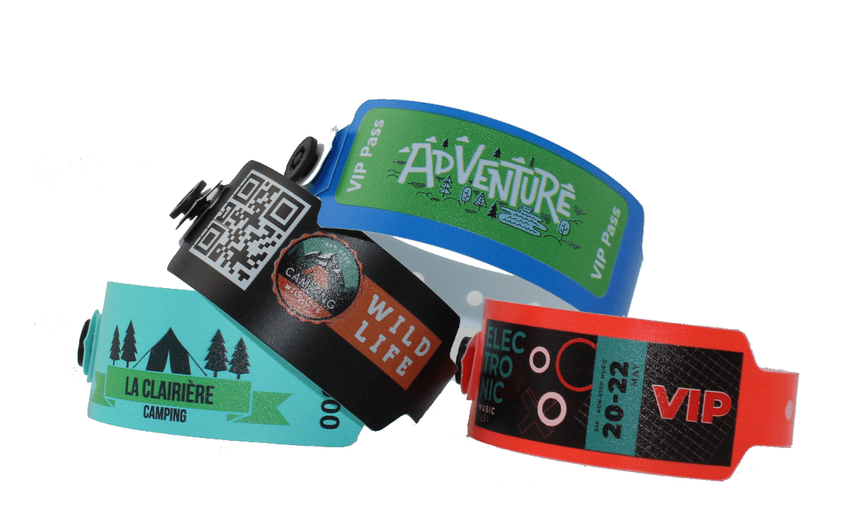 Braccialetti in plastica personalizzabili con stampa fotografica 25 mm