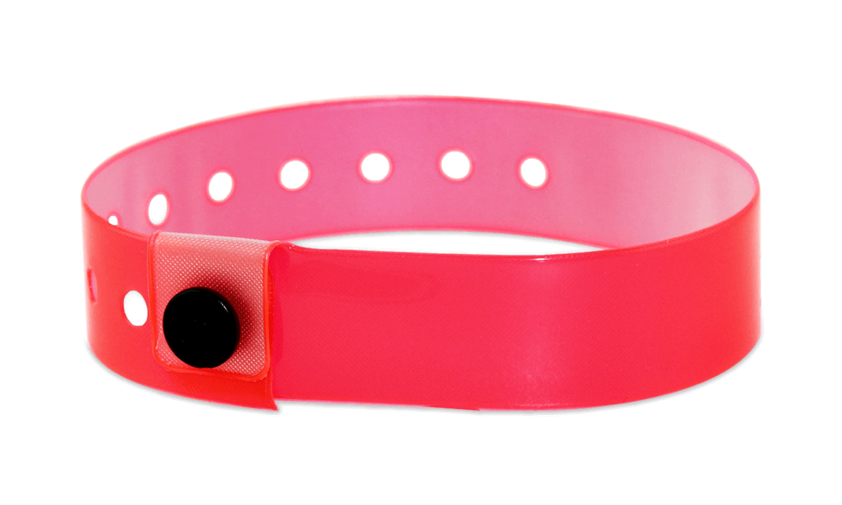 Braccialetti neutri in vinile traslucido, 19 mm, Ciliegia