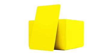 Tessera non personalizzata in PVC gialla - 760 mic