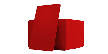 Tessera non personalizzata in PVC rosso - 760 mic