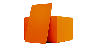Tessera non personalizzata in PVC arancione - 760 mic