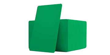 Tessera non personalizzata in PVC verde - 760 mic