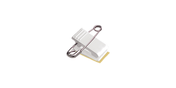 Combinato spilla/clip con nastro in schiuma