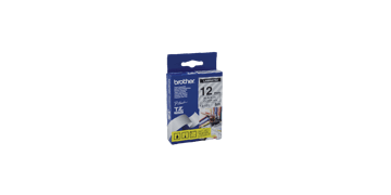 Nastri Brother P-touch, 12 mm, Nero su nastro trasparente
