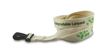 Laccetti Portabadge in Cotone Organico di 15mm - 1 Colore di Stampa