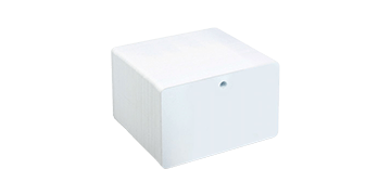 Tessera PVC bianca non stampate con foro preforato in formato orizzontale