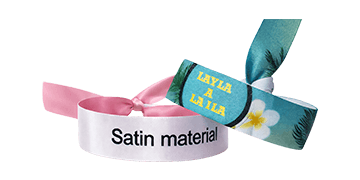 Braccialetti personalizzabili in morbido raso senza chiusura