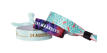 EXPRESS - Braccialetti personalizzabili in morbido raso, Chiusura Oslo a cilindro Non Riutilizzabile