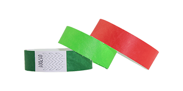 Braccialetti in Tyvek senza personalizzazione 19 mm