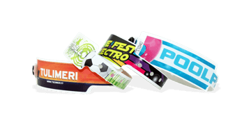 Braccialetti formato ampio in plastica personalizzabili con stampa fotografica 25 mm