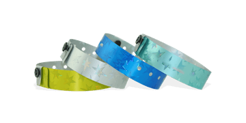 Braccialetti olografici senza personalizzazione 19 mm effetto "stars"