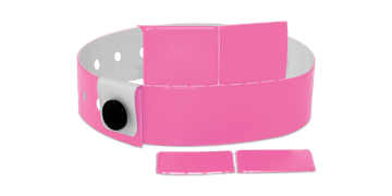 Braccialetti a quattro tagliandi in vinile senza personalizzazione 19 mm Rosa