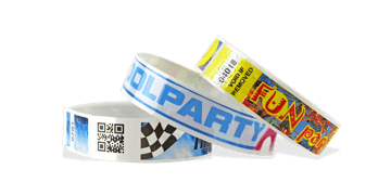Braccialetti in plastica personalizzabili con codici a barre e stampa fotografica NPS 19mm (finitura opaca)