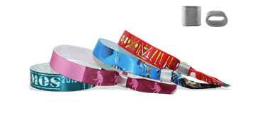 Braccialetti in tessuto Effetto Raso personalizzabili, chiusura piatta in metallo Honolulu