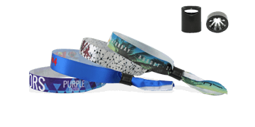 Braccialetti in tessuto Effetto Raso personalizzabili, chiusura a cilindro scorrevole in plastica Sydney
