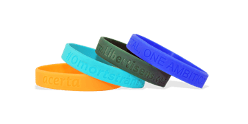Braccialetti in silicone personalizzabili, Misura adolescente, Personalizzazione a incisione