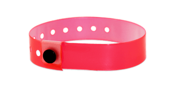 Braccialetti neutri in vinile traslucido, 19 mm, Ciliegia