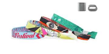 Braccialetti in tessuto Ricamato personalizzabili, chiusura piatta in metallo Honolulu