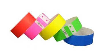 Braccialetti in Tyvek pre-numerati 25 mm - Confezione da 1000 pezzi