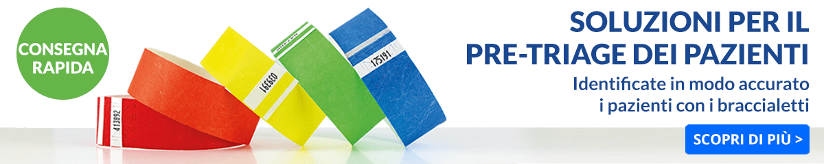 Braccialetti per il triage dei pazienti